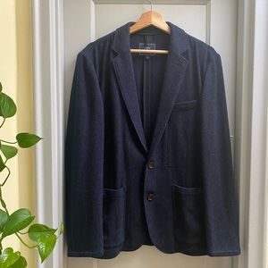 J. Crew Navy unstructured wool blend blazer